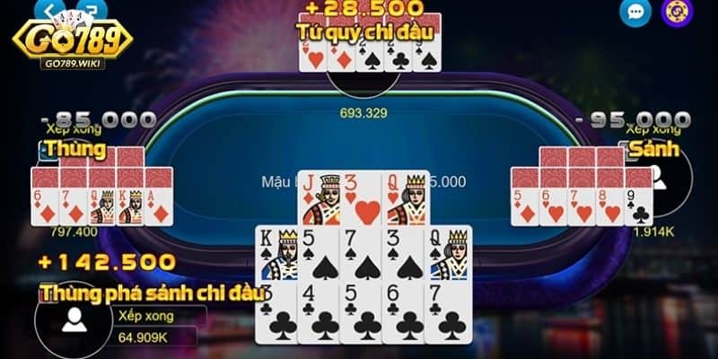 Cách chơi cơ bản trong game bài mậu binh 